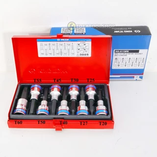 ของแท้!! KINGTONY ลูกบ๊อกเดือยโผล่ 1/2” [ ยกชุด ] รุ่น 4109PR ท็อค สั้น 4119PR TORX ยาว 4110PR 6 เหลี่ยม สั้น 4120PR หก