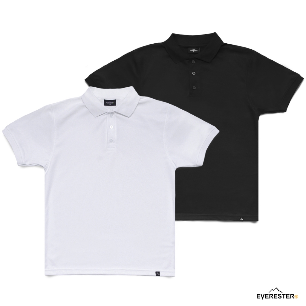 🔥9.9 SALE🔥Boxy Polo เสื้อโปโล ชายสั้น Essential สีดำ BPO