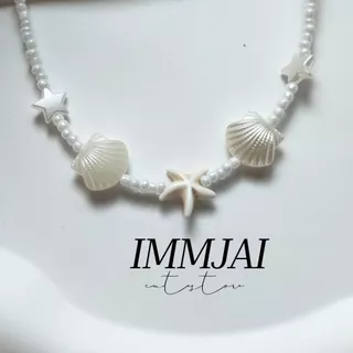 สร้อยเปลือกหอย สร้อยปลาดาว สร้อยคอสไตล์ทะเล Seashell Starfish Necklace 🏝️✨🌊