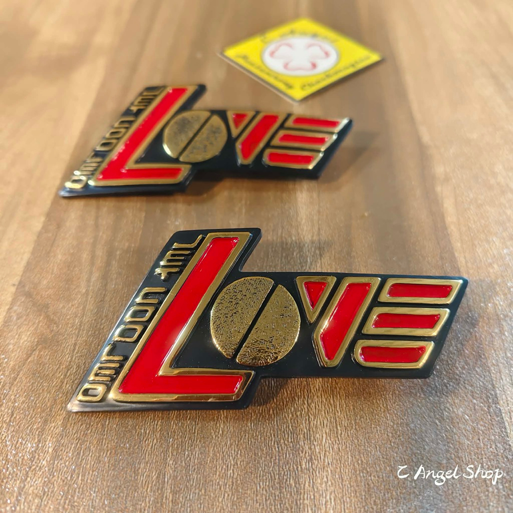 ตราฝากระเป๋า โลโก้ฝากระเป๋า RC100G  (LOVE)