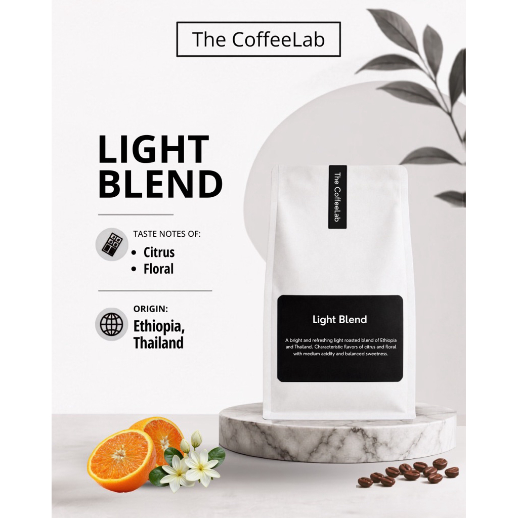 The CoffeeLab Light Blend Ethiopia Thai, Light Roast Coffee Beans, Pour Over Coffee, Fruity Coffee กาแฟเมล็ดเดี่ยว