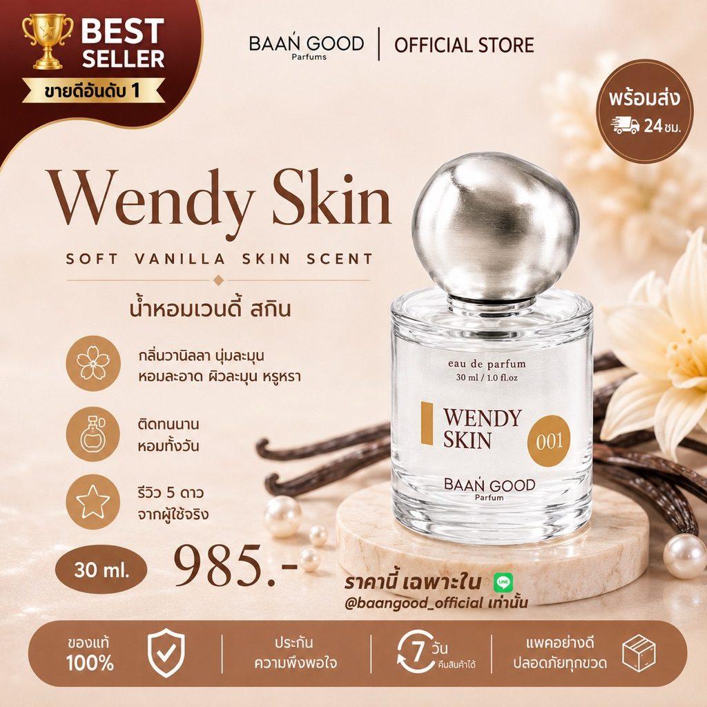( พร้อมส่ง ) I wendy you น้ำหอมเวนดี้ 30 ml.🔥กดก่อนเที่ยงส่งทันที🔥