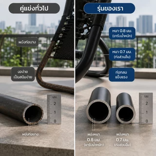 ALLE เก้าอี้เอน เก้าอี้พับ เก้าอี้แคมป์ปิ้ง พับได้ ไม่ต้องประกอบ พับง่าย แบบพกพา ความจุแบริ่ง 300KG