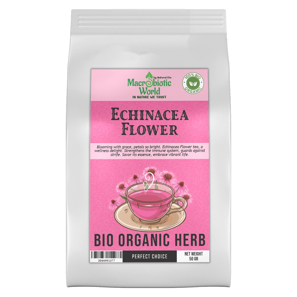 Organic/Bio Echinacea Flower Herb Tea ชาสมุนไพร เอ็กไคนาเซีย 50g l Macrobiotic World Natural Efe l H