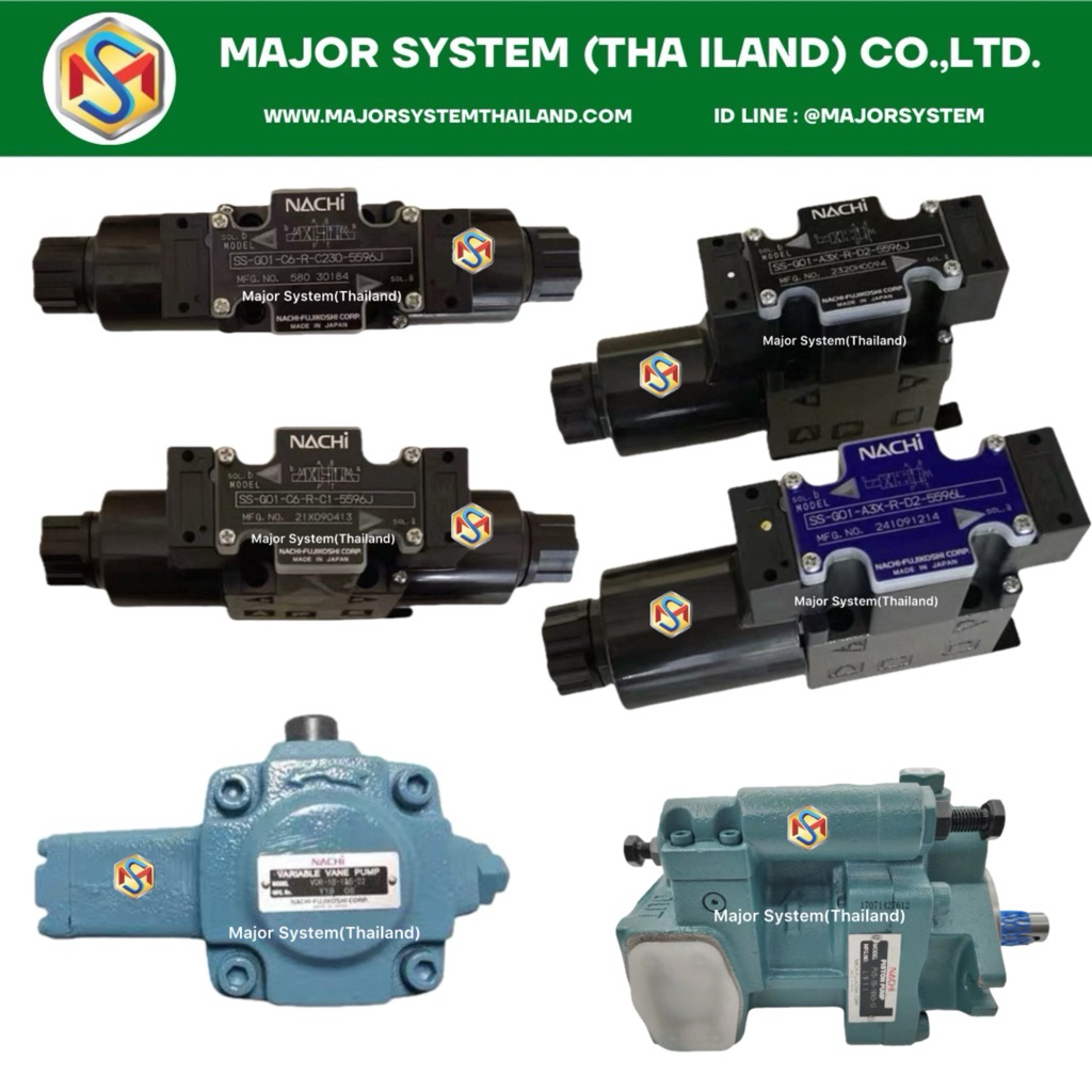 Nachi โซลินอยล์วาล์วไฮดรอลิก SS-G01-C5-D2-31, SS-G01-E3X-D2-31 Nachi Hydraulic PVS-0B-8N1-30, VDC-1A