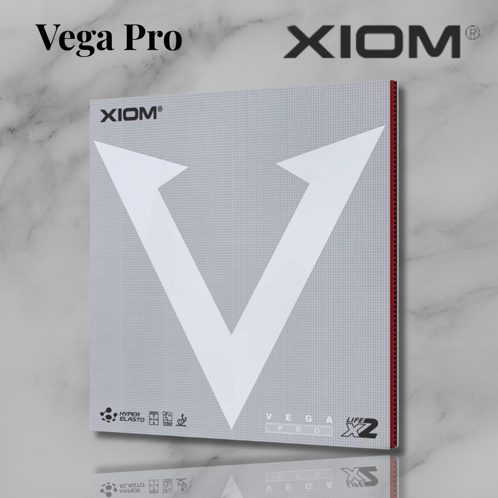 XIOM Vega Pro Table Tennis Rubber Inverted Soft Red MAX 10411
