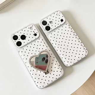 for iPhone17promax เคสหนังสกรีนลาย เคสพร้อมกิ๊บต๊อก pop up สำหรับ ไอโฟน17 17 pro max 16 pro max 15 pro max 14 pro max 13
