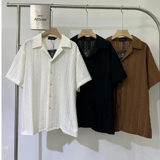 รวมเชิ้ตลายริ้วผู้ชาย สไตล์เกาหลี เสื้อเชิ้ตแขนสั้นลายริ้วสุดเท่ งานคอลใหม่มาแรง