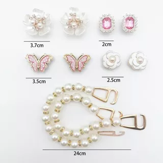 ส่งจากไทย 🪨🤍 จิบบิทตัวติดรองเท้าเพชร สวยหรู งานจริงสวยมาก somethingcute