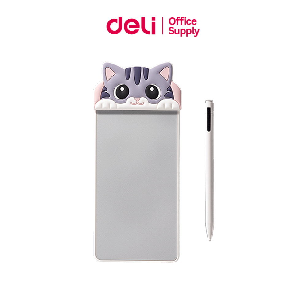 Deli กระดานไวท์บอร์ด กระดานแม่เหล็ก พร้อมปากกาแม่เหล็ก เขียนลื่น ลบง่าย พกพาสะดวก Magic Whiteboard