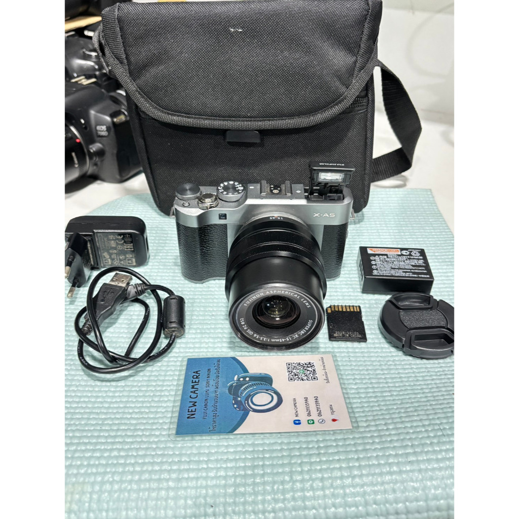 fuji xa5 ดาร์ก กล้องมือสอง ราคาถูก มีอุปกรณ์พร้อมใช้งาน