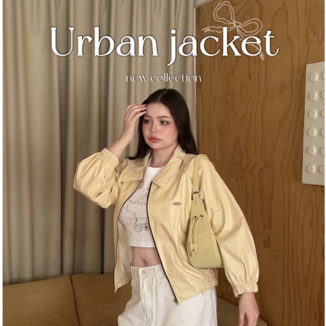 Urban jacket แจ็กเก็ตหนัง ใส่ง่ายทุกลุค แมทช์ได้ไม่มีเบื่อ อกใหญ่สำหรับสาวอวบ