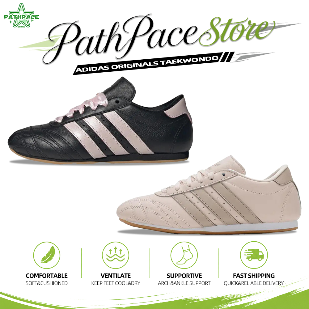 【ของแท้ 100%】🍏 Originals Taekwondo German Training Shoes ♡ รองเท้าผ้าใบส้นแบน ⚪️ JS0304/JS1615