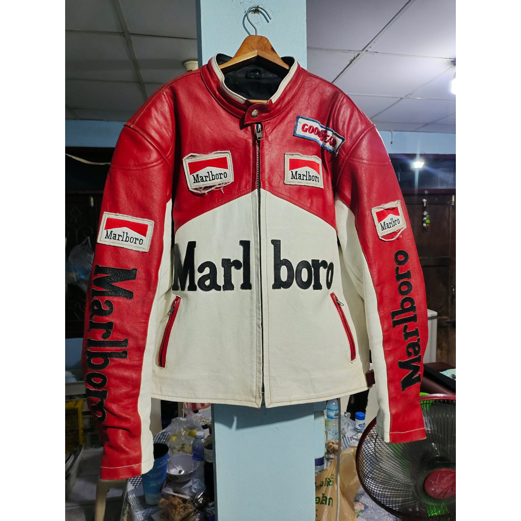 Marlboro Racing Vintage Leather Jacket Limited Edition Hype Streetwear