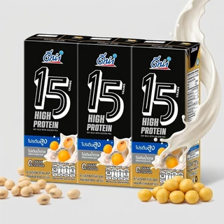 [สินค้าส่งด่วน]ดีน่า นมถั่วเหลืองยูเอชที ไฮโปรตีน สีทอง 230 มล. แพ็ค 3