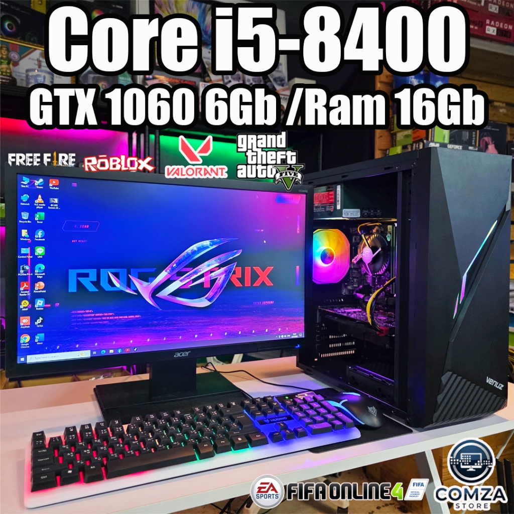 คอมพิวเตอร์ ครบชุด (Computer Set) S480 Core i5-8400 /Ram 16Gb /เลือกการ์ดจอได้ /SSD 480Gb /Psu 600W
