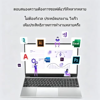 NEW X15 Pro โน๊ตบุ๊ค หน้าจอ15.6 นิ้ว RAM16GB SSD 512GB Windows 11 Intel @2.0GHz ประกัน 1ปี พร้อมส่ง
