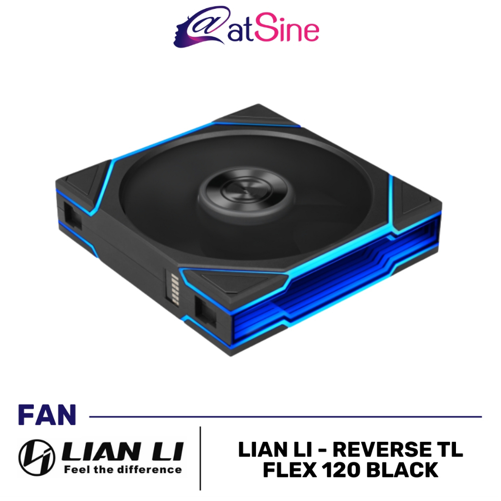 พัดลมเคส FAN: LIAN LI - REVERSE TL FLEX 120 (มีสีดำ และ สีขาว)