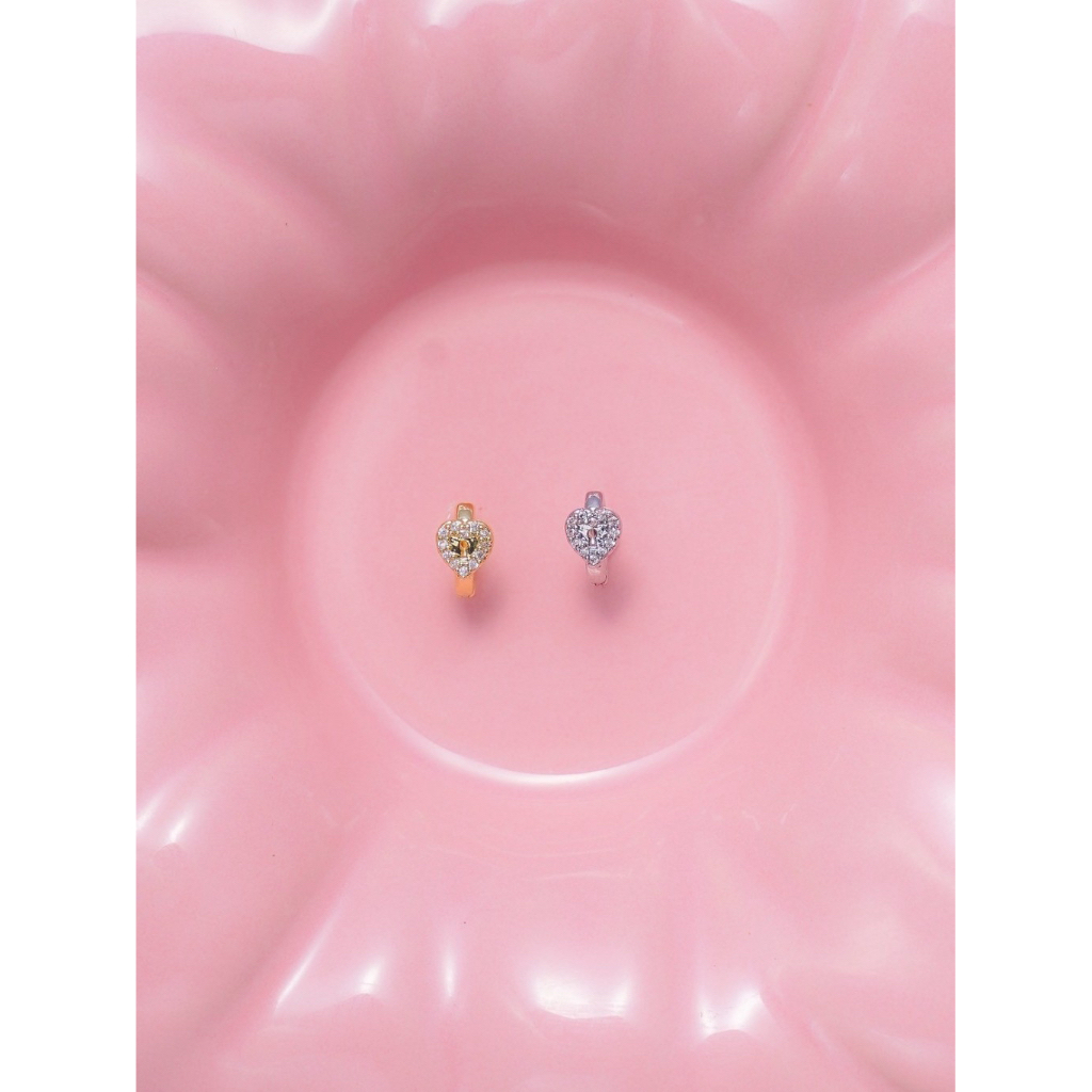 More Than Piercing: MP33 Heart Hoop *waterproof* จิวหู/ต่างหู