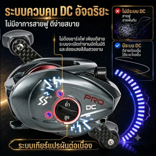 สินค้าใหม่ Sougayilang DC รอกเบทคาสติ้งระบบดิจิตอลป้องกันสายพัน⚡7.2:1 อัตราทดเกียร์ ด้ามคาร์บอน มีให้เลือกมือซ้าย มือขวา