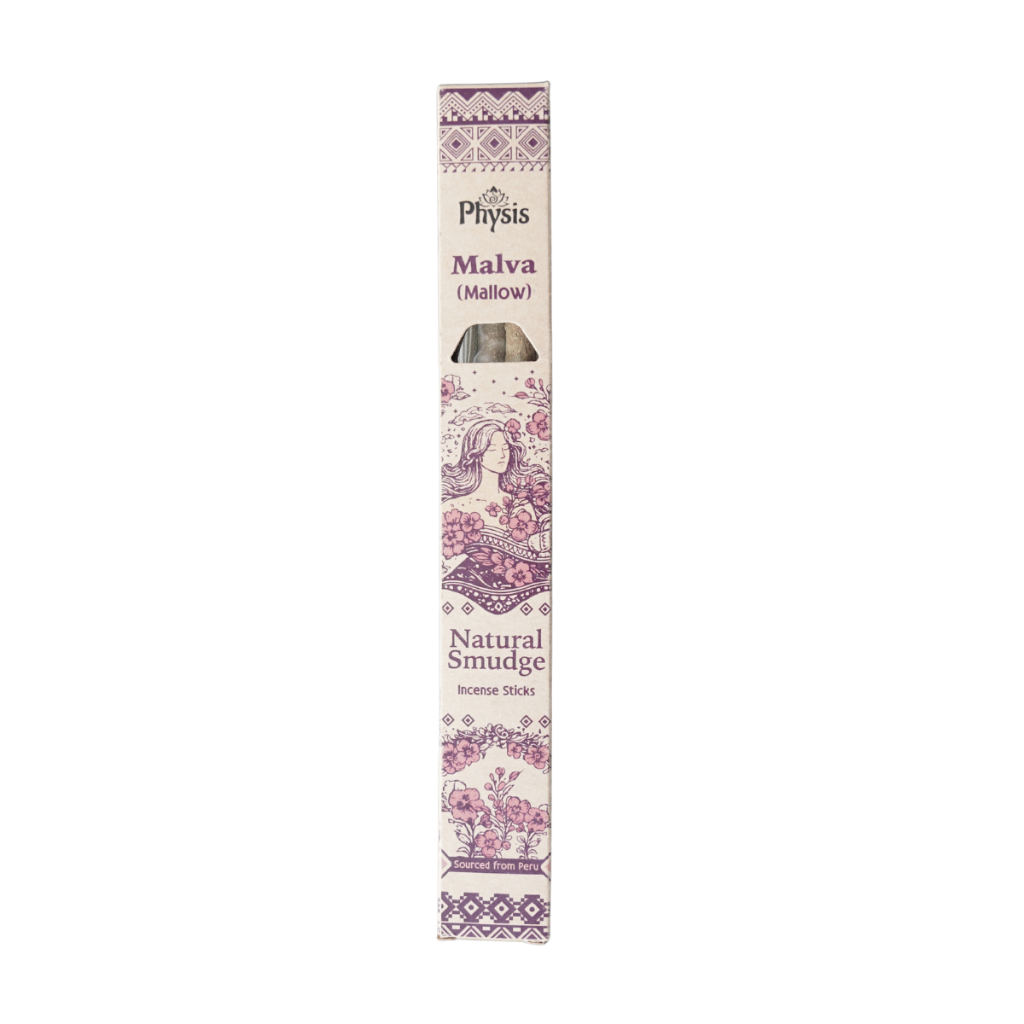 Physis | Malva (Mallow) Natural Smudge Incense Sticks 36g (6 sticks) l Symbiosis l Incense Sticks