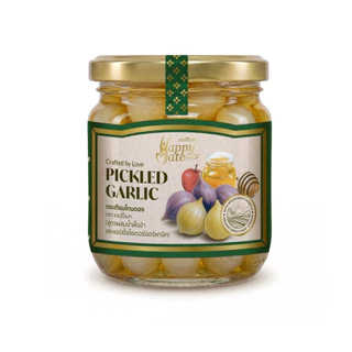 HappyMate Pickled Garlic with Honey / กระเทียมโทนสูตรผสมน้ำผึ้งป่า และแอปเปิ้ลไซเดอร์ออร์แกนิค ไม่ใส่สารสังเคราะห์ใดๆ