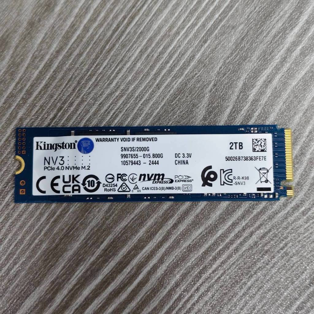 SSD  M.2  NVME  2TB  KINGSTON  NV3  GEN4  ประกัน  J.I.B  17/04/2028