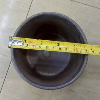 กระถางต้นไม้ ขนาด 12 cm ใบเล็ก เจาะรูแล้ว กระถางเคคตัส แต่งโต๊ะอาหาร แต่งบ้าน แต่งสวน ทำจากเซรามิคเกรดดี