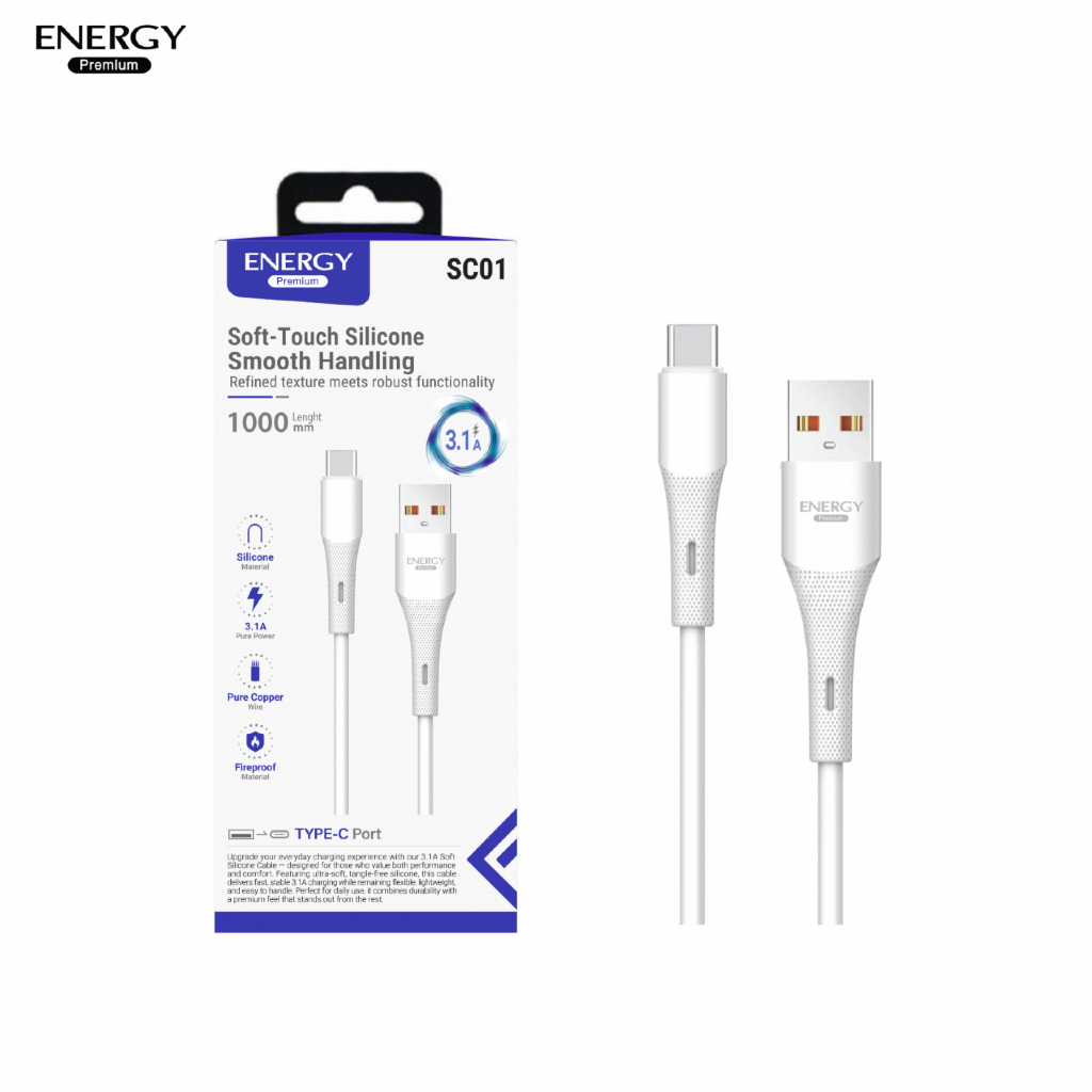 สายชาร์จ micro & ซิงค์ชาร์จเร็ว 3.1A  energyแท้ ใช้ชาร์จซัมซุง ออฟโป้ วีโว้ หัวเว่่ย