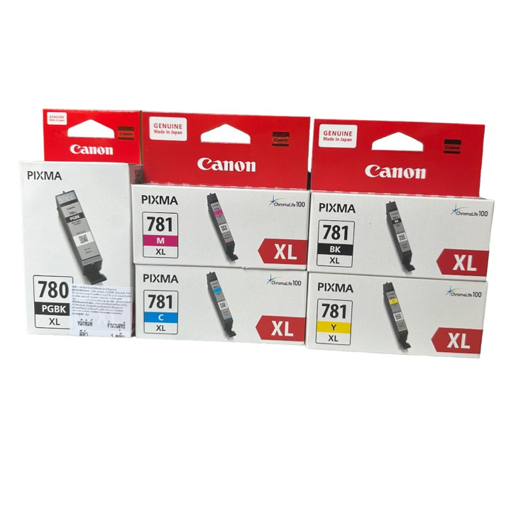 Canon PGI-780XL 780 781 PGBK CLI-781XLBK C M Y ของแท้