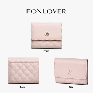 FOXLOVER กระเป๋าสตางค์สั้นสำหรับผู้หญิง มีช่องใส่บัตร 10 ช่อง สามารถใส่เงินเหรียญและบัตรประชาชน พกพาสะดวกเวลาออกไปข้างนอ