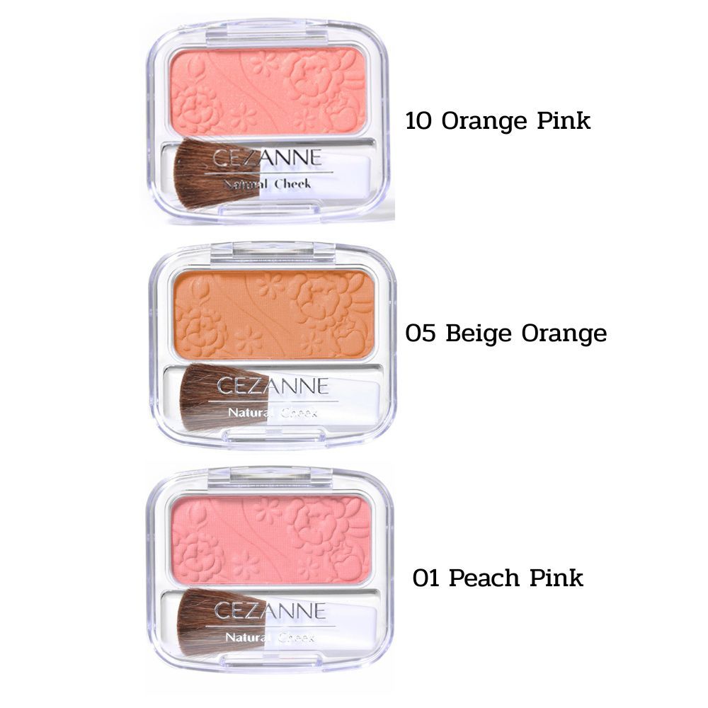 '26 New~ CEZANNE Natural Cheek 3สี บรัชออนสุดละมุน ธรรมชาติ พร้อมแปรง