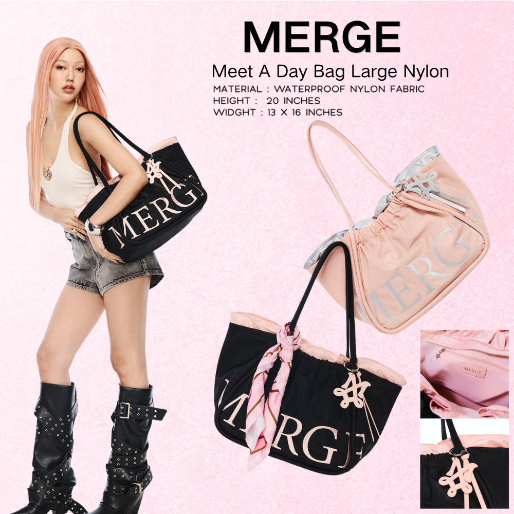 พร้อมส่งMERGE A Day Bagnylon L 🔥Meet A Day Bag Large Nylon💥ของแท้💯