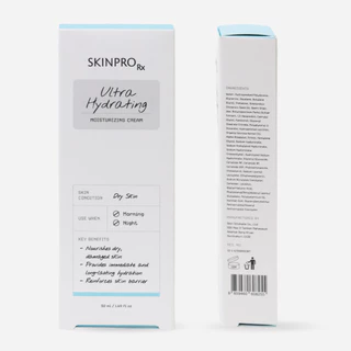 SKINPRO Rx DUO ดูแลผิวแห้งขาดน้ำ Ultra Hydrating Cleansing Cream 50 ml. + Ultra Hydrating Moisturizing Cream 50 ml.