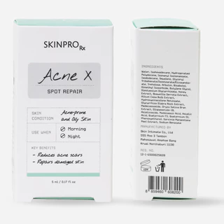 SKINPRO Rx SET Acne X เซ็ตสำหรับผิวมัน/เป็นสิว จัดการปัญหาสิวครบทุกขั้นตอน