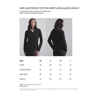 AMR DE SAISON ( AIMER ) - AMR Lightweight Cotton Long-sleeve Henley