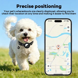 Savvur ปลอกคอสัตว์เลี้ยง GPS ติดตามสุนัข แมว Smart Tracker กันน้ำ กันหาย ปรับได้ รองรับ iOS