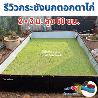 กระชังบกตอกตาไก่ สูง 50 70 100 ซม. หนา 0.30 มม. เคลือบกันแสง UV แถมฟรีท่อระบายน้ำ