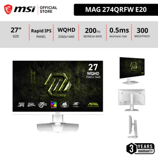 MSI MAG 274QRFW E20 - Monitor 200Hz 2560 x 1440 (WQHD) จอคอมพิวเตอร์ IPS