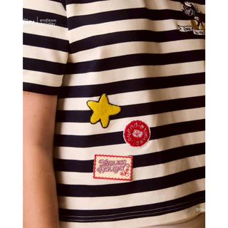 Endless Holiday Weekend Tee Mickey Ears to the Ocean Blue & Navy Stripe