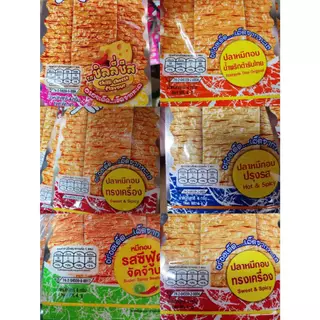 เบนโตะ Bentoปลาหมึกอบ คละรส ปลาหมึกอบรสทรงเครื่อง รสชาติหวานเผ็ดกลางอร่อย พร้อมส่งขนาด 5 กรัม