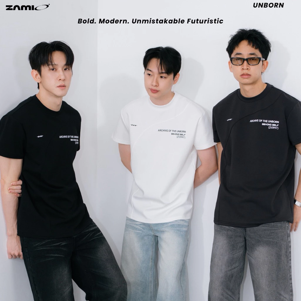 ZAMIO UNBORN TEE เสื้อยืดแขนสั้นทรง oversize
