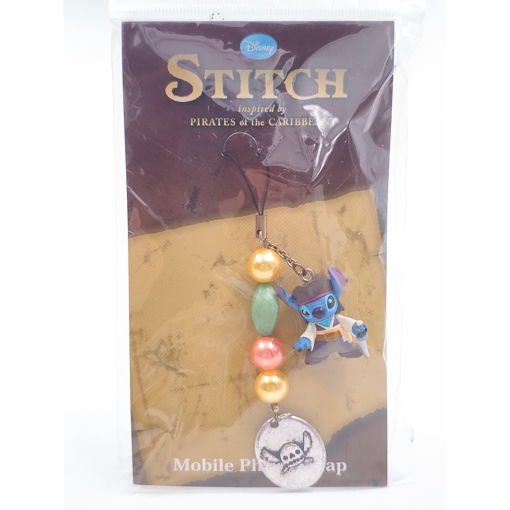 Disney Stitch "Pirates of the Caribbean" mobile phone charm พวงกุญแจ ดิสนีย์ [JFT16]