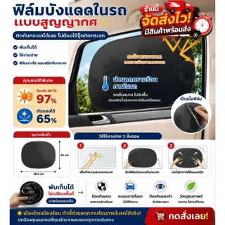 ฟิล์มบังแดดในรถแบบสูญกาศราคาต่อชิ้น