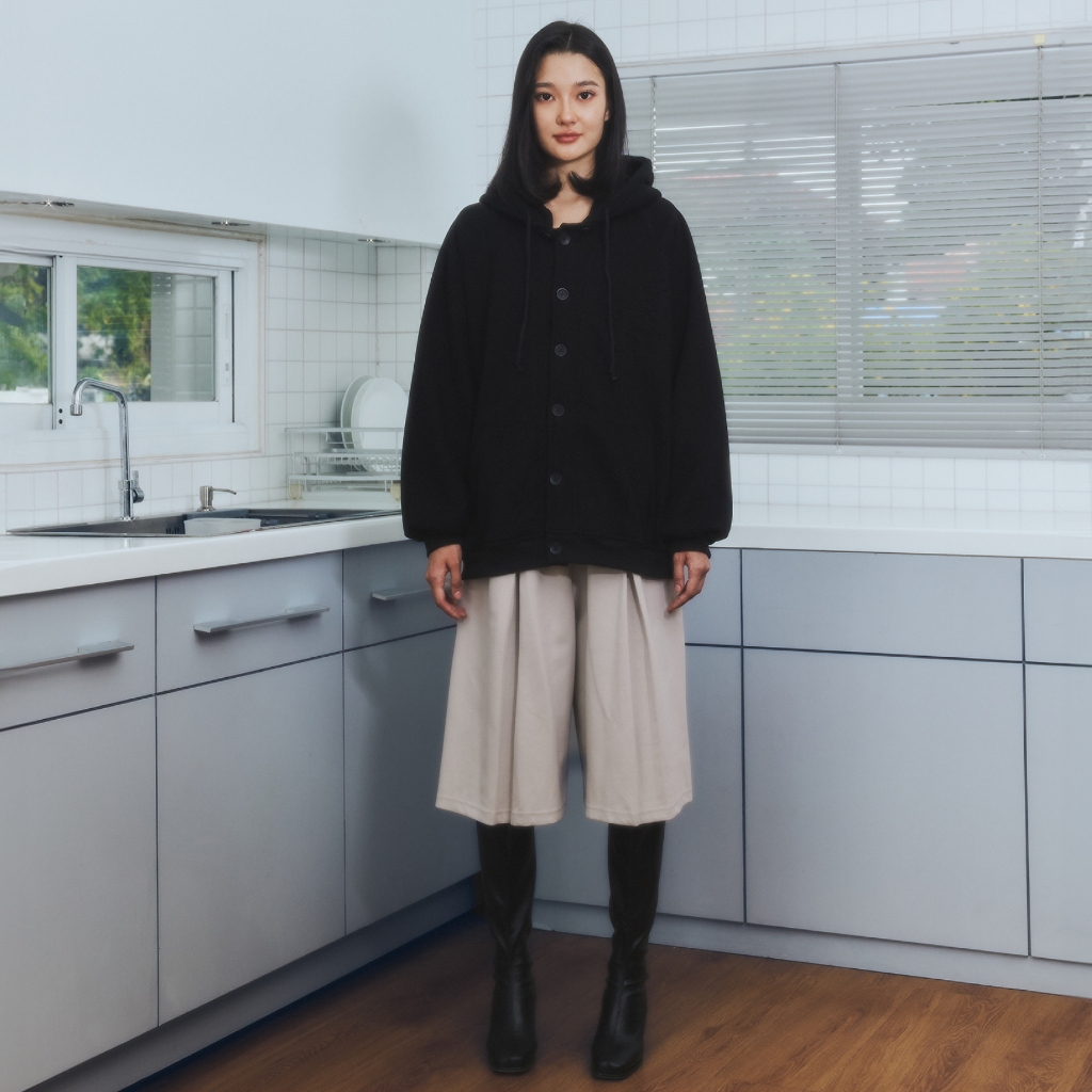 RUMb - เสื้อฮู้ดดี้ คาร์ดิแกน Oversize รุ่น KAKUSHI HOODIE CARDIGAN - Col. REBORN รูปที่ 2