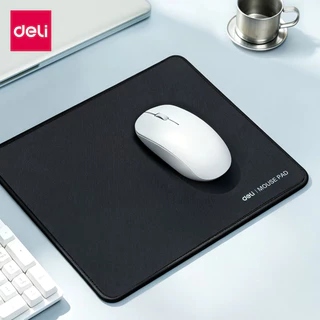 Deli แผ่นรองเมาส์ แผ่นรองเมาส์หนานุ่ม ที่รองเมาส์ หนา 3 mm กันลื่น เลื่อนสบาย Mouse Pad