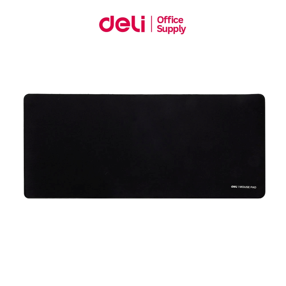 Deli แผ่นรองเมาส์ แบบยาว ฐานยางกันลื่น รองรับคีย์บอร์ดและเมาส์ สำหรับโต๊ะทำงานและเกมมิ่ง Mouse Pad