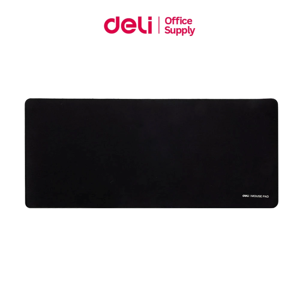 Deli แผ่นรองเมาส์ แบบยาว ฐานยางกันลื่น รองรับคีย์บอร์ดและเมาส์ สำหรับโต๊ะทำงานและเกมมิ่ง Mouse Pad