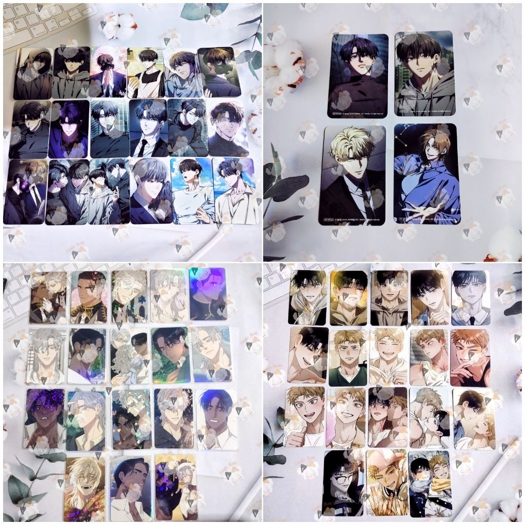 (พร้อมส่ง) การ์ด โปสการ์ด manhwa แบบset The Hunter's Gonna Lay Low ด้ายแดง สมีร์นาแอนด์คาพรี