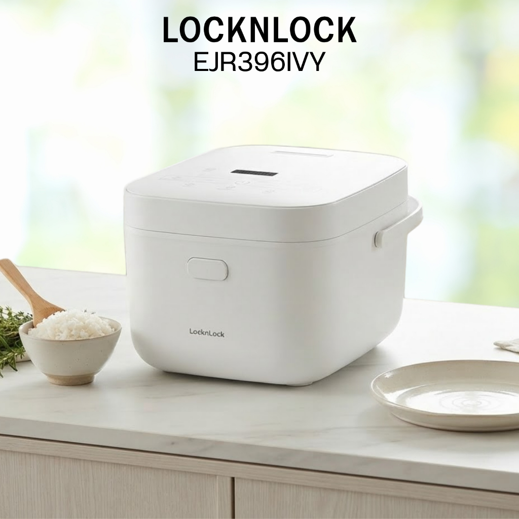 หม้อหุงข้าวอัจฉริยะ LOCKNLOCK  Smart Rice Cooker ความจุ 3 L. - รุ่น EJR396IVY
